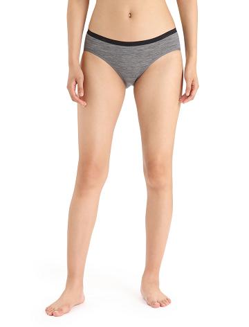 Gritstone Heather Icebreaker Merino Siren Hipkini Briefs Women's Underwear | AU 1728RVDW